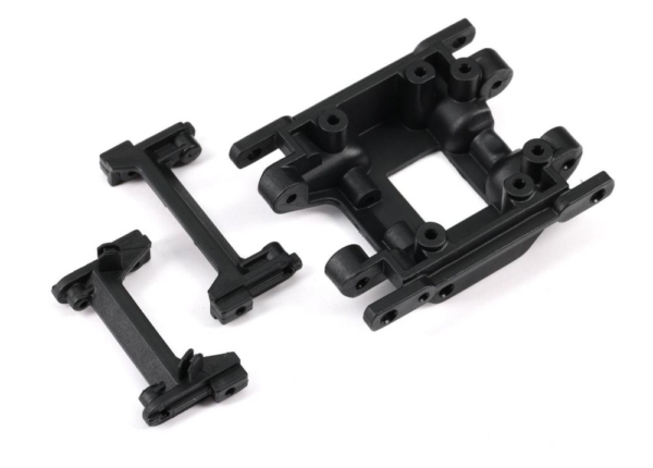 Traxxas - Skidplate, center/ bumper mount, front/ bumper mount, rear (TRX-9736)