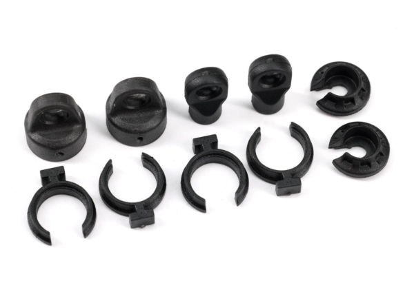 Traxxas - Shock cap (2)/ spring perch (2)/ rod end (2)/ spring preload spacer (4) (TRX-9762A)