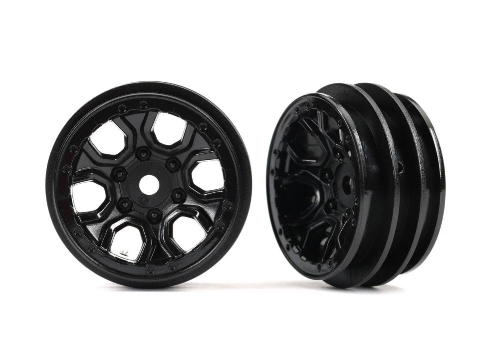 Traxxas - Wheels, 1.0 (black) (2) (TRX-9770)