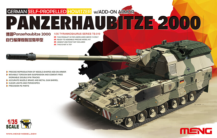 Meng 1/35 German Panzerh 2000 How.W/Add