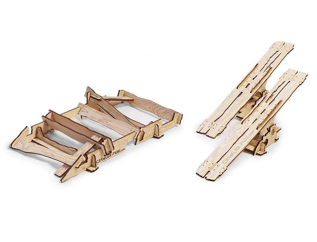 Crawler Park Basis kit voor 1/18 & 1/24 Crawlers (2 obstakels)