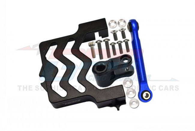 GPM Aluminium Servo Mount + Stainless Steel Tie Rod + 25T Aluminium Servo Horn - Traxxas Maxx/X-Maxx