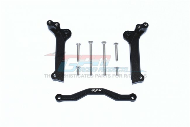 Aluminium Front Shock Mount, Black - Traxxas Maxx