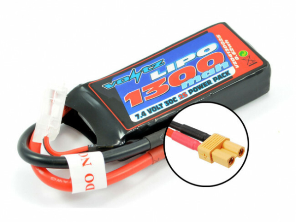 Voltz 7,4V 30C 1300mah met XT30 connector