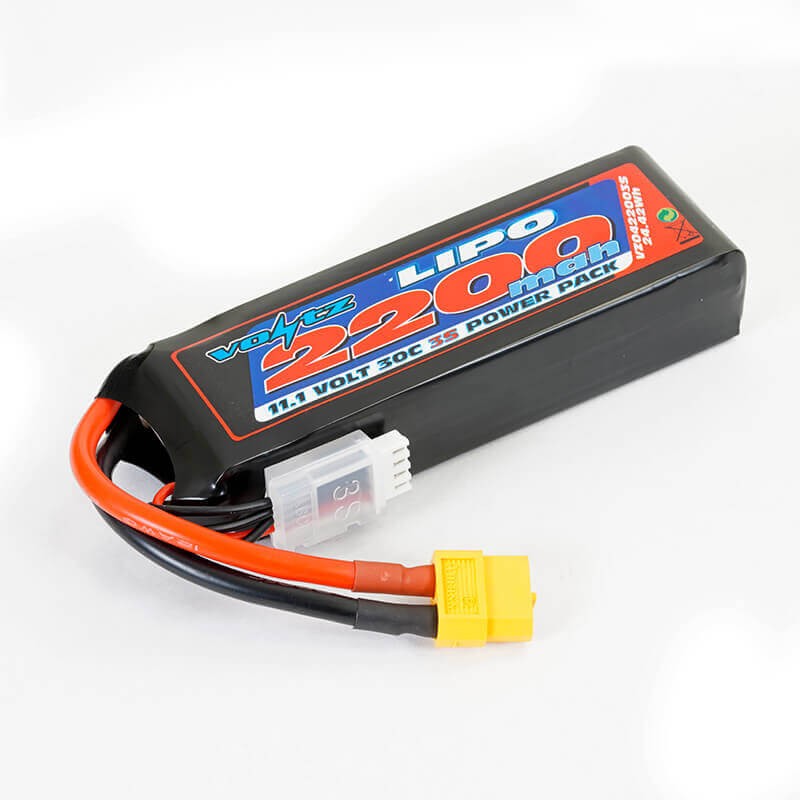 Voltz 2200mAh 11.1V 30C 3S1P Lipo accu met XT60