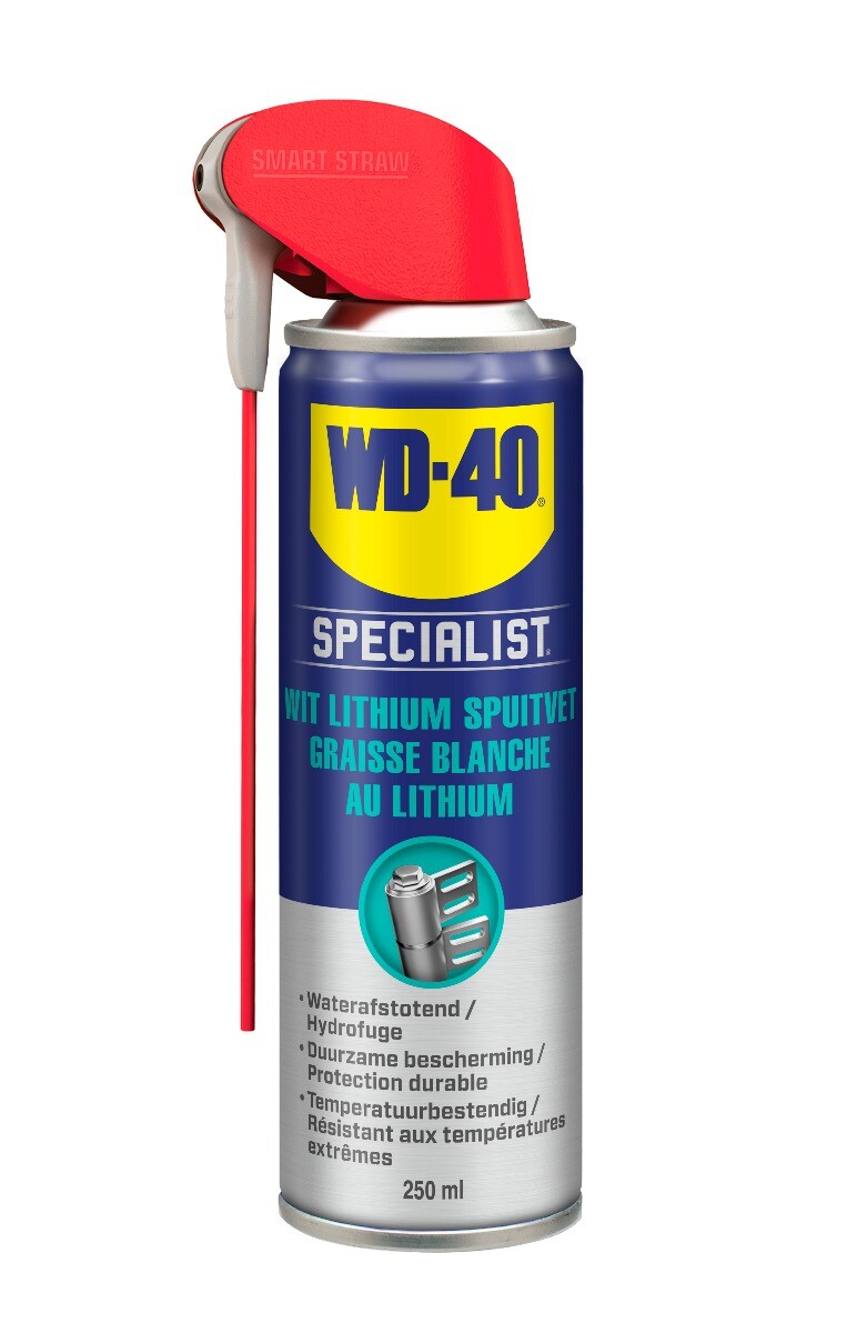 WD-40 Specialist Wit Lithium Spuitvet 250ml Smart Straw