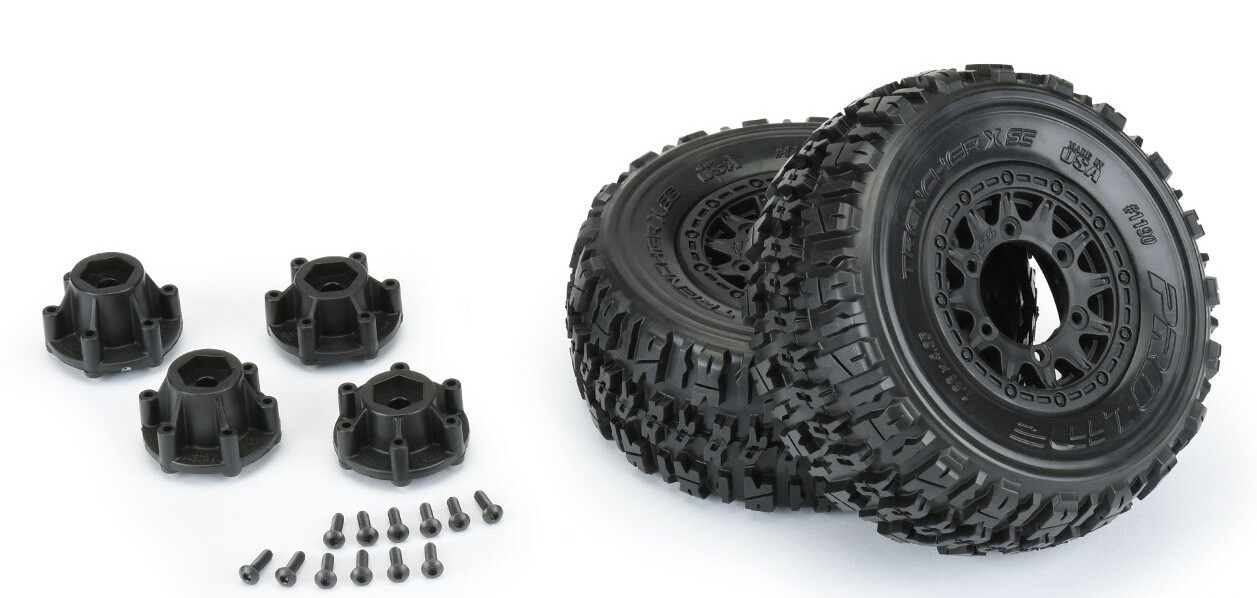 Proline Trencher X SC 2.2"/3.0" banden op Raid 6x30 Removable Hex Wheels (PL1190-10)