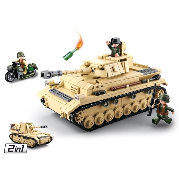 Sluban WWII - German Tank (M38-B0693)