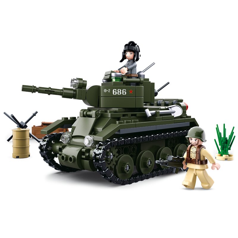 Sluban WWII - Russian light Tank (M38-B0686)