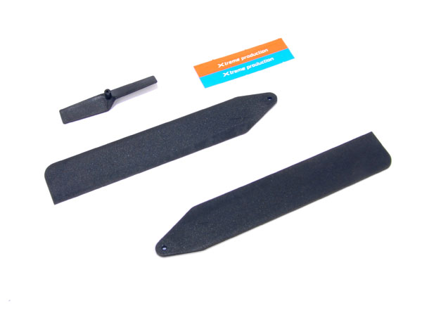 Xtreme Main & Tail Blade Set, zwart - NCP X