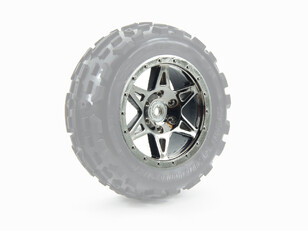 Front Wheel Raider (Black Chrome) (2PCS) (AR510042)